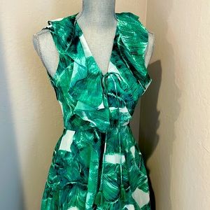 NWT green floral maxi dress